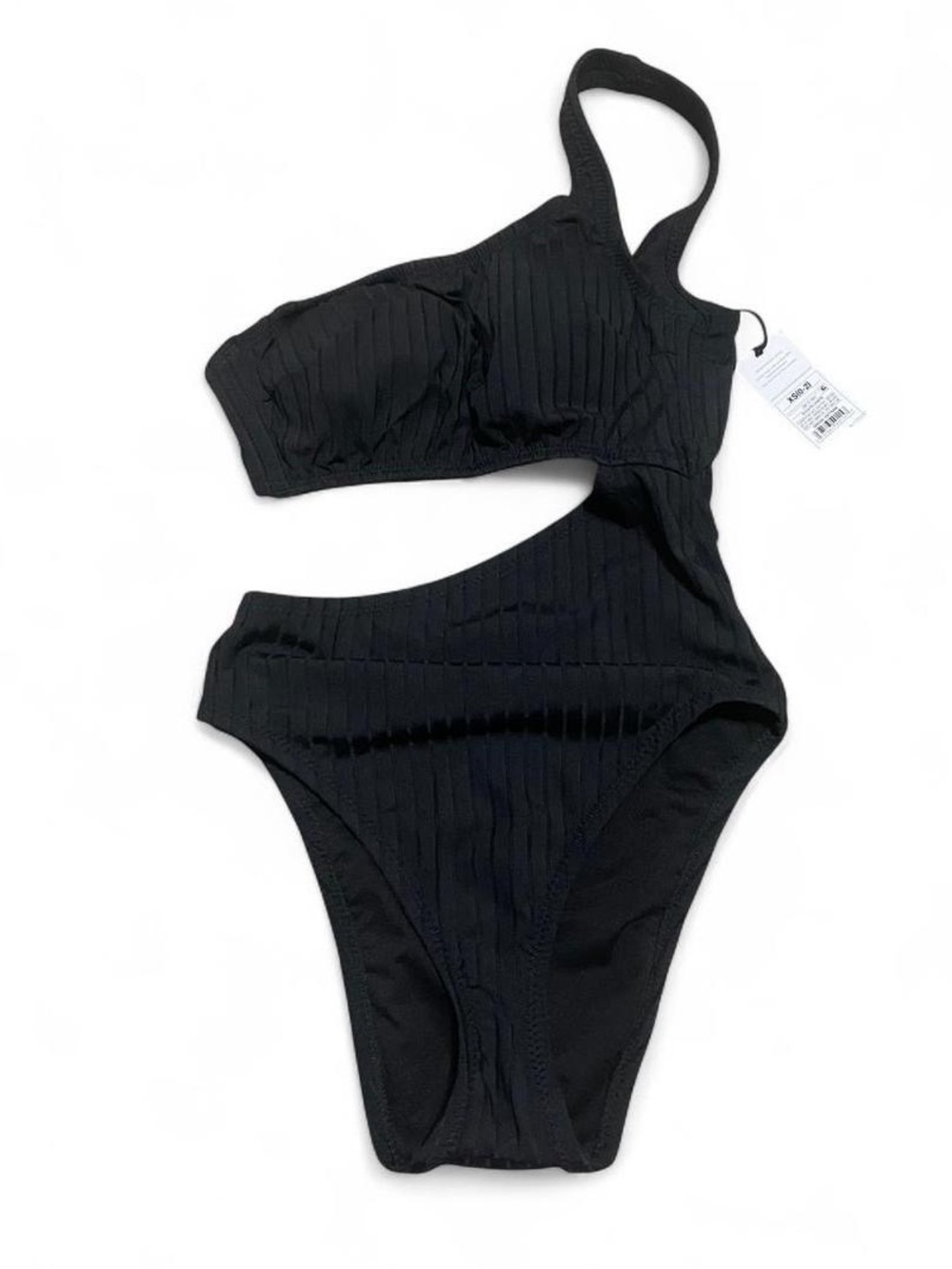 NWT Target Shade & Shore Women's Ribbed One-Shoulder One Piece Swimsuit XS